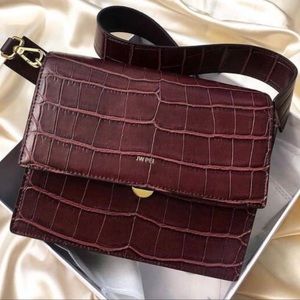 JW Pei Mini Flap Bag - Brown Crocodile